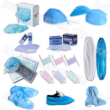 Bouffant Cap, Doctor Cap, Surgical Face Mask, Shoe Cover, Sleeve Cover
