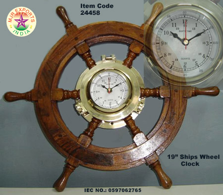  Ship Wheel Clock ( Ship Wheel Clock)