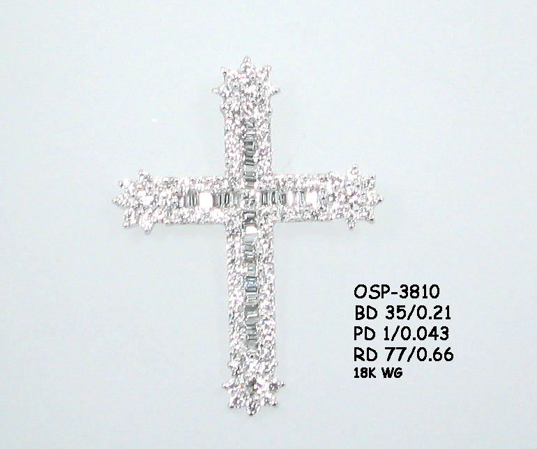  18k Wg Diamond Pendant ( 18k Wg Diamond Pendant)