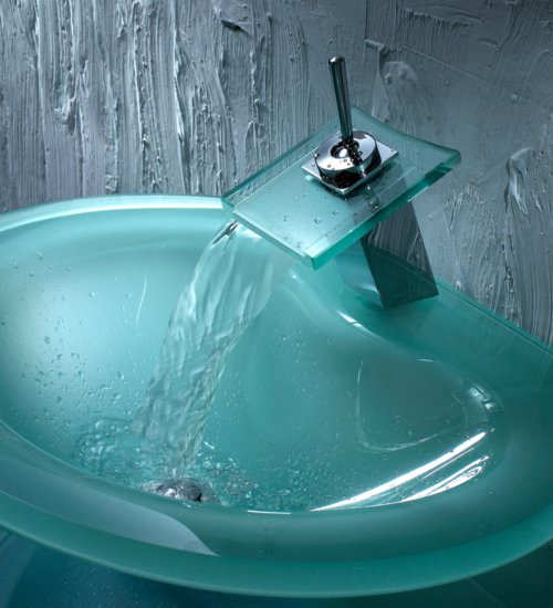  New Glass Waterfall Faucet Cf504 ( New Glass Waterfall Faucet Cf504)