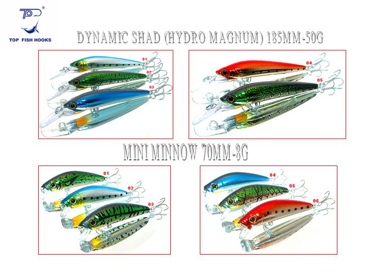  Hard Plastic Lures - Dynamic Shad (Hydro Magnum) & Mini Minnow (Hartplastik Lures - Dynamic Shad (Hydro Magnum) & Mini Minnow)