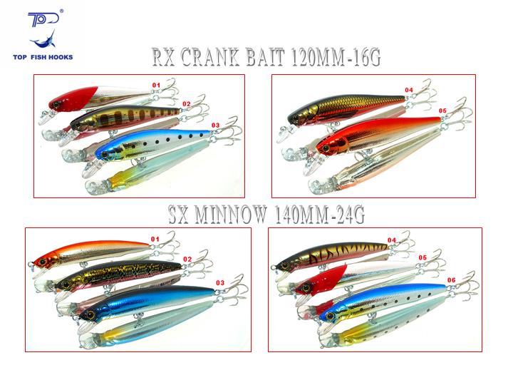  Hard Plastic Lures - Rx Crank Bait & Sx Minnow ( Hard Plastic Lures - Rx Crank Bait & Sx Minnow)