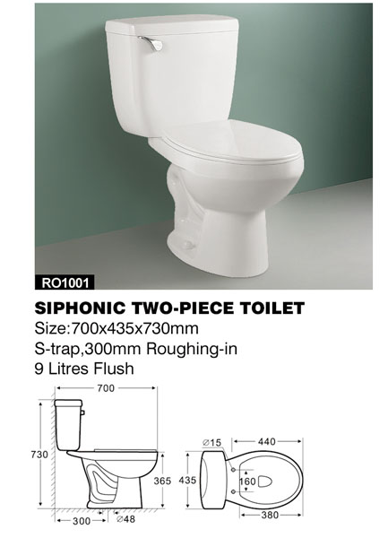  Two Piece Toilet, Richford Brand (Двух частей туалета, Richford Марка)