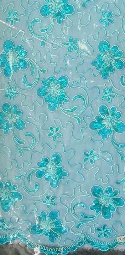  Spangle Cord Embroidery Fabric (Spangle Cord Stickerei Stoff)