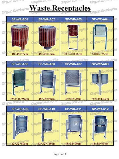  Waste Receptacles, Trash Containers, Garbage Cans, Dustbin (Сосуды отходов, мусорные контейнеры, мусорные баки, Dustbin)