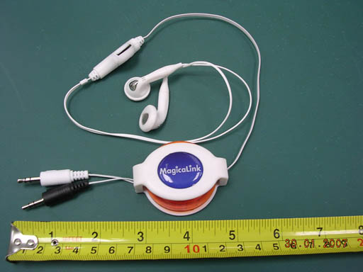  Ear & Mic One Way Retractable Cable (Ear & Mic One Way câble rétractable)