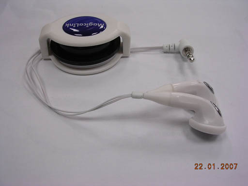  Earphone One Way Retractable Cable (Наушники One Way Retr table Cable)