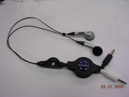  Ear & Mic Phone Retractable Cable ( Ear & Mic Phone Retractable Cable)