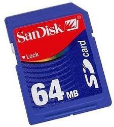  64mb Sandisk SD Card