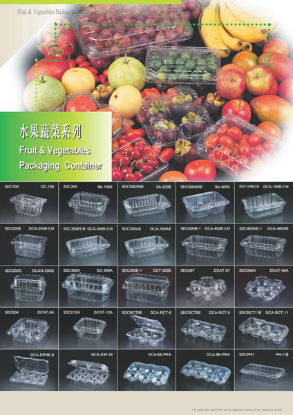  Fruit & Vegetables Packaging Container (Fruits et Légumes d`emballage -)