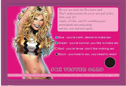  Sex Tester Card