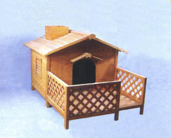  Wooden Dog House (Holz Hundehütte)