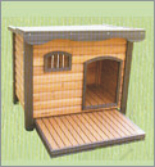  Wooden Dog House (Holz Hundehütte)