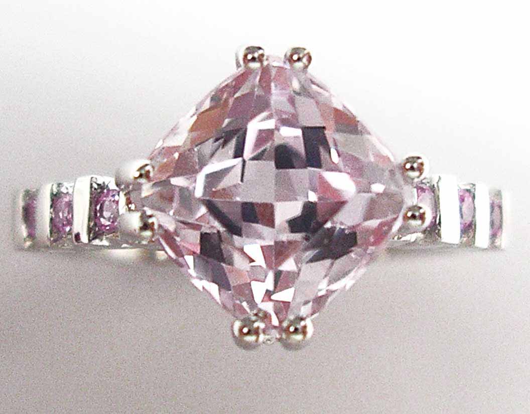  Kunzite & Pink Sapphire Ring (Кунцит & розовый сапфир кольцо)