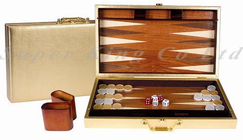  17 Inches Golden Backgammon (17 Pouces Golden Backgammon)