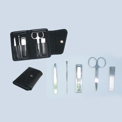  Leatherette Stainless Steel Manicure Set (Кожа нержавеющая сталь Маникюрный набор)