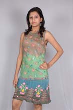 New 100% Seide Tie-Dye Dress (New 100% Seide Tie-Dye Dress)