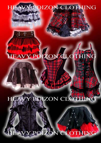 of Punk clothing, Punk Wear, Gothic clothing & Gothic Wear
