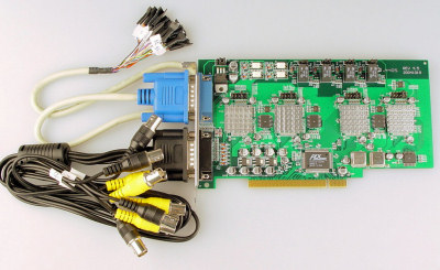  DVR-4100 4 X Video And Audio, 8 Alarm Inputs Card (DVR-4100 4 X Video und Audio, 8 Alarmeingänge Card)