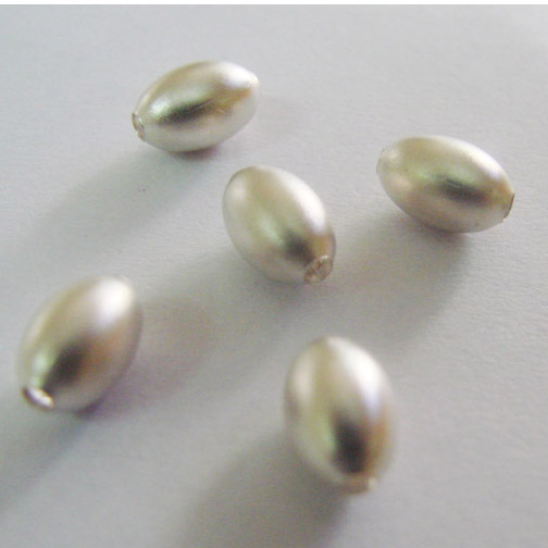  Gold And Sterling Silver Satin Beads ( Gold And Sterling Silver Satin Beads)