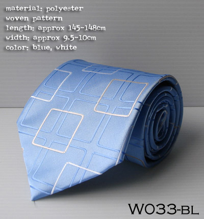  Polyester Woven Necktie (W033) (Cravate en polyester tissé (W033))