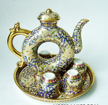  Benjarong Tea Set (Donut Design) ( Benjarong Tea Set (Donut Design))