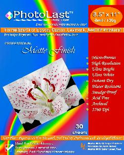  Professional Matte Photo Paper