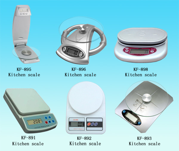  Kf-891 Plastics Electron Kitchen Scale (Kf-891 Kunststoff-Electron Kitchen Scale)