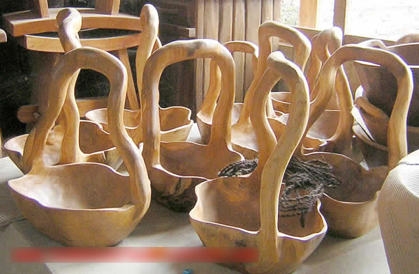  Antique Teak Wood Bowls (Античный Teak Wood Чаши)