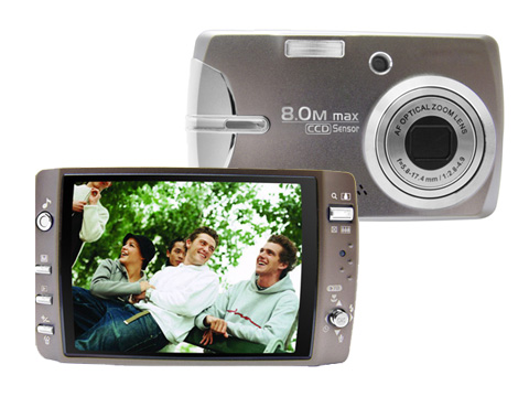  Slim Digital Camera 7 Megapixel CCD with 3-inch TFT Display (Тонкая цифровая камера 7 мегапиксельной ПЗС-матрицей с 3-дюймовый TFT-дисплей)
