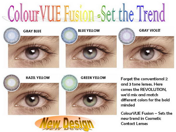  ColourVUE Fusion - New Innovation Color Contact Lens (ColourVUE Fusion - нововведение цвета контактных линз)