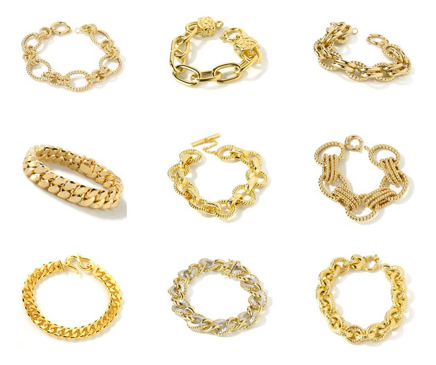  9k,10k,14k and 18k Gold Bracelets