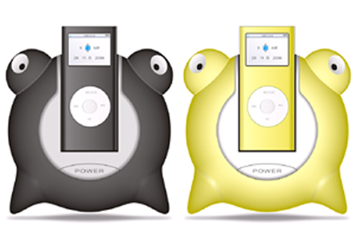  Cartoon Frog Alarm Clock Speaker For Ipod Nano (Мультфильм лягушка будильник динамик для Ipod Nano)