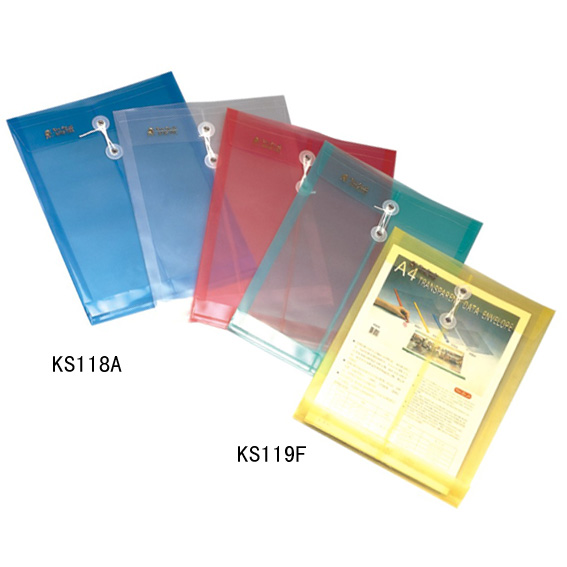  Clear Document Bag With String Fastener