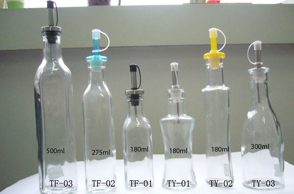  Oil Bottle, Glass Bottle, Glassware