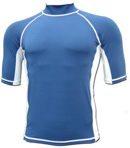  Rash Guard-Blue / White, Lycra T-Shirt, Lycra Suit, Lycra Rash (Rash Guard-синий / белый, Lycra T-Shirt, лайкра Suit, лайкра Rash)