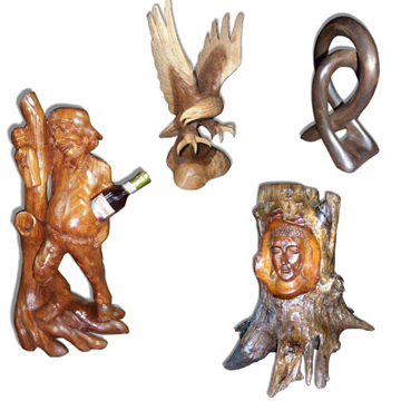  Wooden Carving Abstract Masks Home Decor (Sculpture en bois Résumé Masques Home Decor)