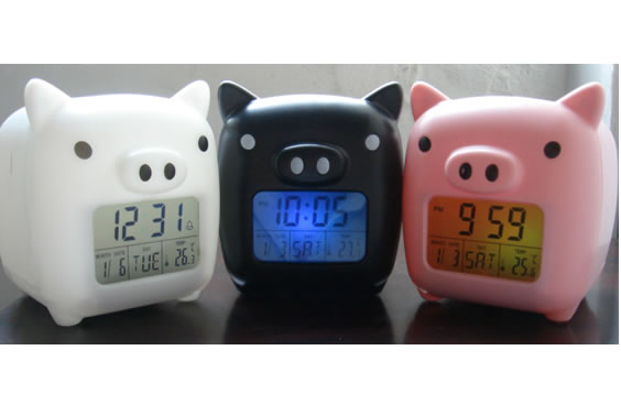  Propitious Piggy Glowing Digital Alarm Clock (Благоприятный Piggy Glowing Цифровой будильник)