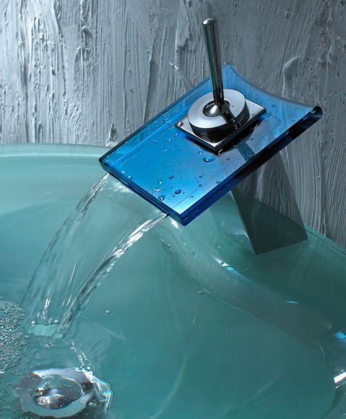 New Glass Waterfall Faucet & Mixers ( New Glass Waterfall Faucet & Mixers)