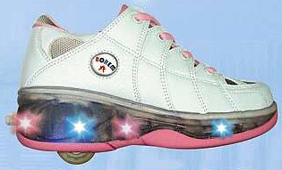  One Wheel Roller Shoes With Flashing Sole