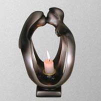  Abstract Resinic Bronze Color Candle Holder, Home Decoration