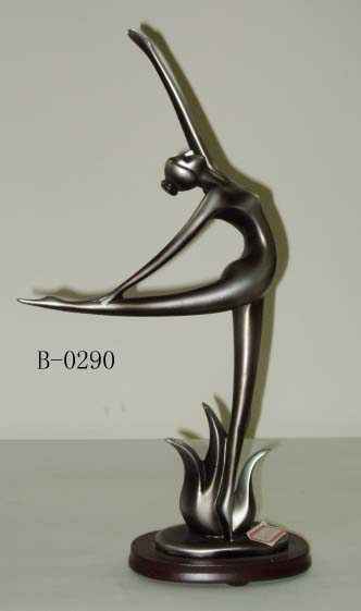  Dancer, Abstract Resinic Sculpture, Resin Figurine Statuette