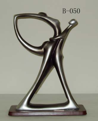  Abstract Silver Color Resin Sculpture, Resin Figurine Crafts