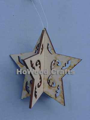  Christmas Star 3D Hanging Ornament (Étoile de Noël 3D Hanging Ornament)