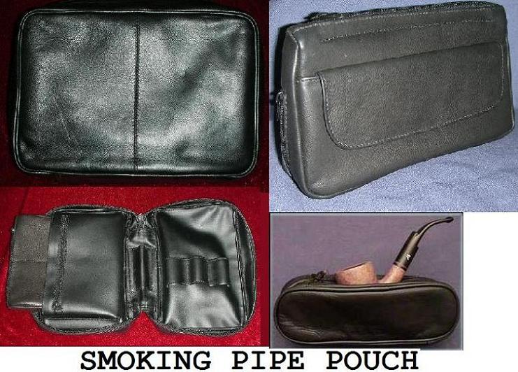  Leather Smoking Pipe Pouch (Pochette en cuir tabac à pipe)