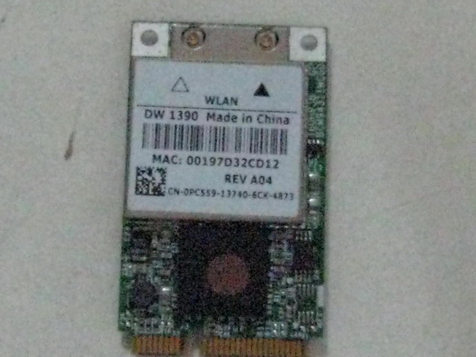  DW1390 Wlan Mini Card (802.11g) (DW1390 WLAN Mini Card (802.11g))
