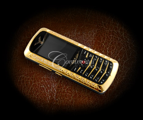  Continental CEO Allure Piece - 24k Gold Plated Mobile Phone (Continental PDG Allure Piece - Plaqué or 24 carats sur téléphone portable)