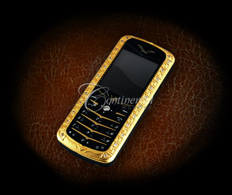  Continental Classic Piece - 18k Gold Diamond Mobile Phone