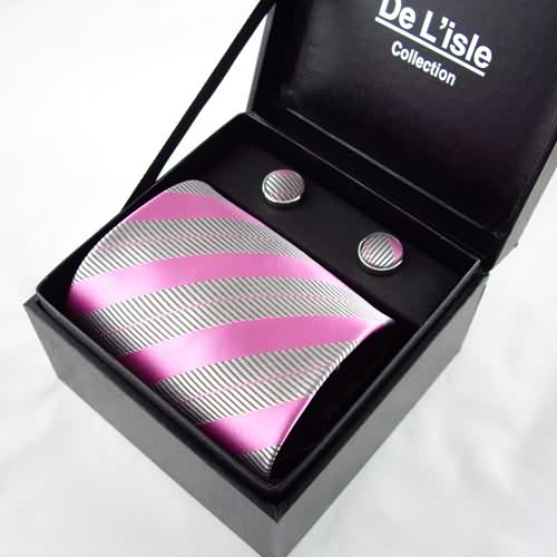  Necktie & Cufflinks Match Fabric Cover Wood Box (Галстук & запонки матча тканевое покрытие Wood Box)