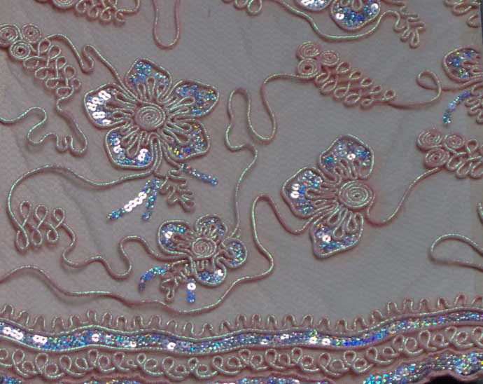  Mesh Fabric By Special Embroidery (Mesh Tissu spécial broderie)